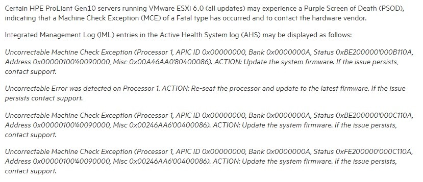 vmware vsphere hypervisor esxi 6 error