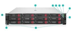  سرور HPE ProLiant DL380 Gen11 نمای جلو - شاسی 12LFF